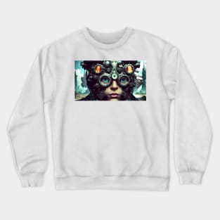 Steampunk Girl Crewneck Sweatshirt